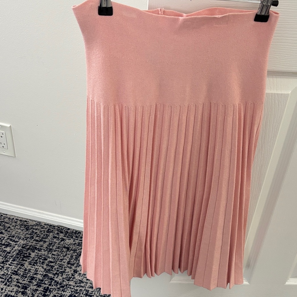 Miamod light pink Pleated Skirt